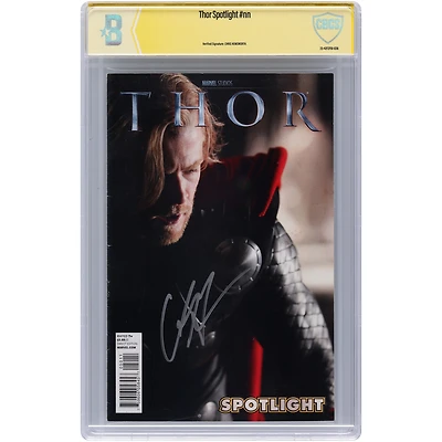Chris Hemsworth Thor Autographed Spotlight #NN Comic Book - Signed in Silver Ink - CBCS