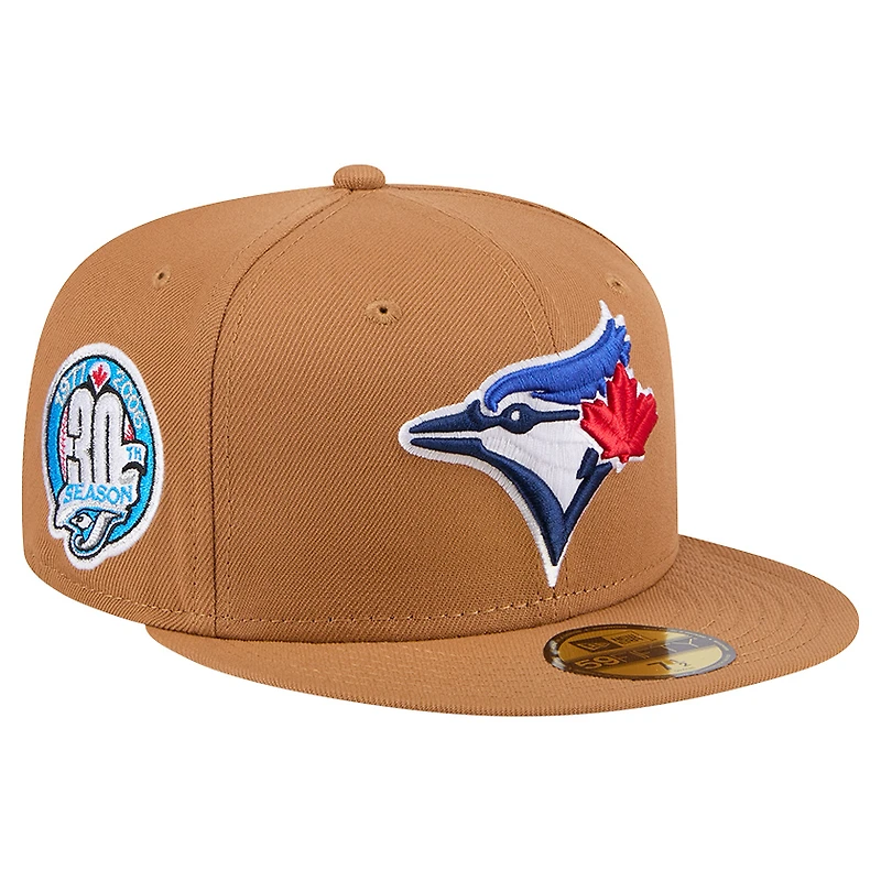 Men's New Era Brown Toronto Blue Jays Color Pack 59FIFTY Fitted Hat