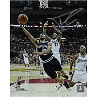 Tony Parker San Antonio Spurs Autographed 8" x 10" 2007 NBA Finals Layup vs. Cleveland Cavaliers Photograph