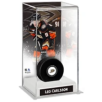 Leo Carlsson Anaheim Ducks Deluxe Tall Hockey Puck Case