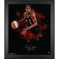 Jackie Young Las Vegas Aces Framed Autographed 20" x 24" In Focus Photograph