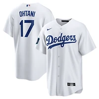 Men's Nike Shohei Ohtani White Los Angeles Dodgers 2024 MLB World Tour Patch Home Replica Jersey
