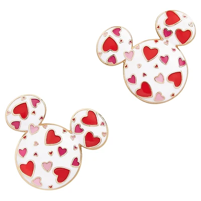 BaubleBar White Mickey Mouse Mixed Hearts Earrings