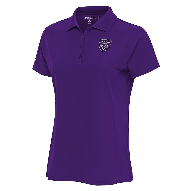 Women's Antigua Purple Louisville City FC Legacy Pique Polo