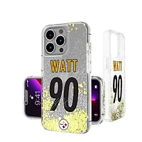 Keyscaper T.J. Watt Pittsburgh Steelers iPhone Glitter Phone Case