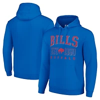 Unisex Starter Royal Buffalo Bills Throwback Logo Pullover Hoodie