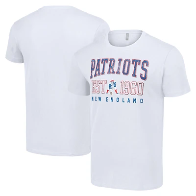 Men's Starter White New England Patriots Throwback Logo T-Shirt
