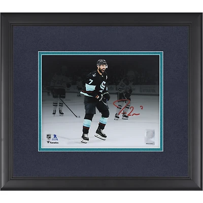 Jordan Eberle Seattle Kraken Autographed Framed 8" x 10" 2023 Stanley Cup Playoff Goal Celebration Photograph