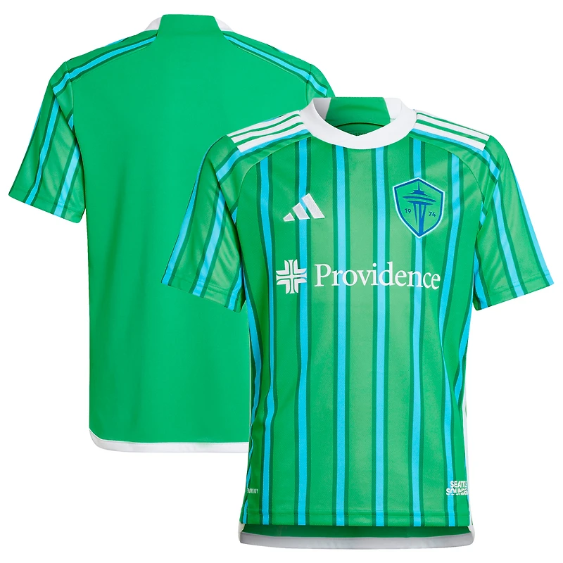 Youth adidas Green Seattle Sounders FC 2024 The Anniversary Kit Replica Jersey