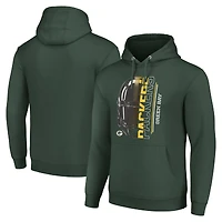 Unisex Starter Green Green Bay Packers Half Helmet Logo Pullover Hoodie
