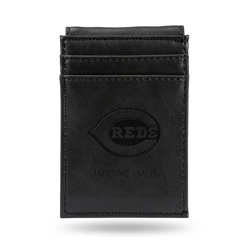 Black Cincinnati Reds Front Pocket Wallet