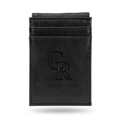 Black Colorado Rockies Front Pocket Wallet