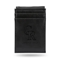 Black Colorado Rockies Front Pocket Wallet