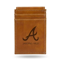 Brown Atlanta Braves Front Pocket Wallet