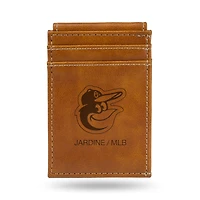 Brown Baltimore Orioles Front Pocket Wallet