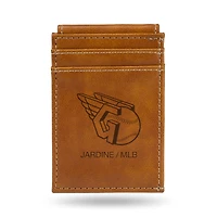 Brown Cleveland Guardians Front Pocket Wallet