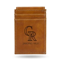 Brown Colorado Rockies Front Pocket Wallet