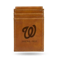 Brown Washington Nationals Front Pocket Wallet