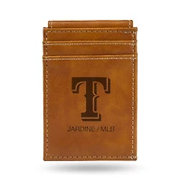 Brown Texas Rangers Front Pocket Wallet