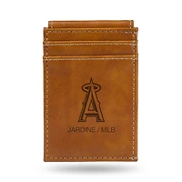 Brown Los Angeles Angels Front Pocket Wallet
