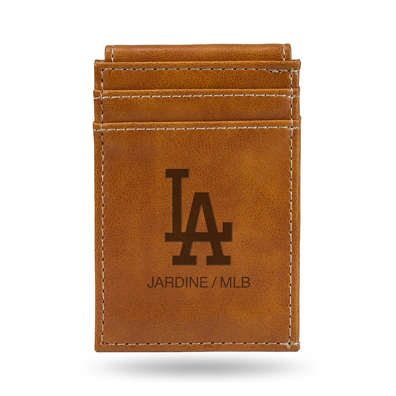 Brown Los Angeles Dodgers Front Pocket Wallet