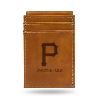 Brown Pittsburgh Pirates Front Pocket Wallet
