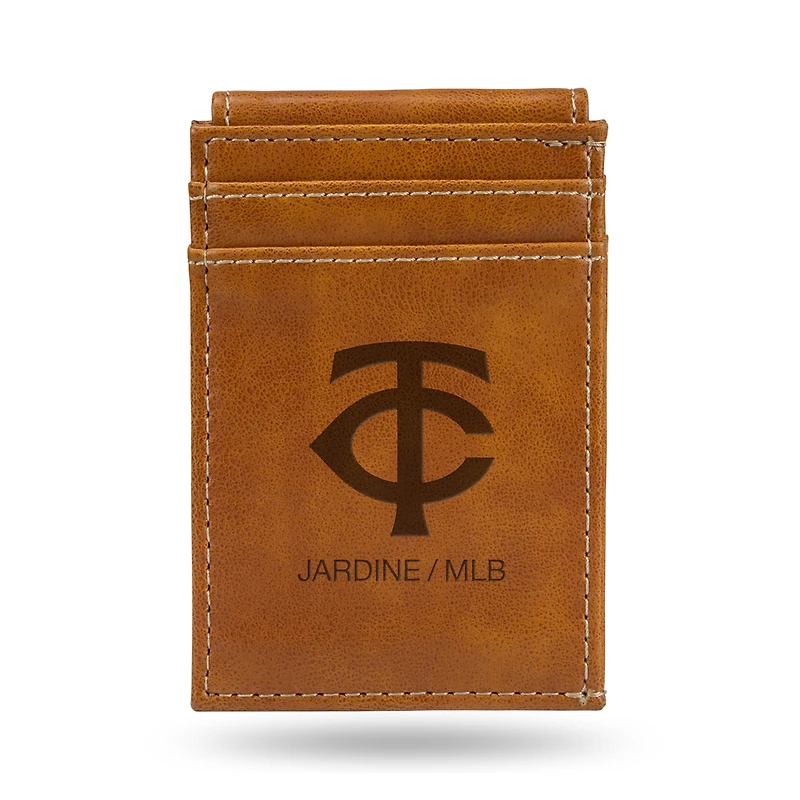 Brown Minnesota Twins Front Pocket Wallet