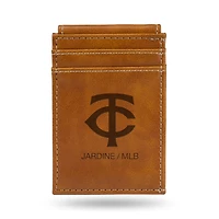 Brown Minnesota Twins Front Pocket Wallet