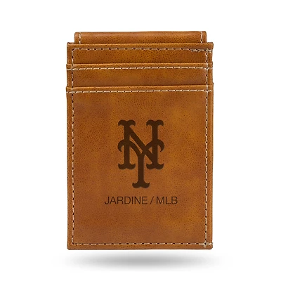 Brown New York Mets Front Pocket Wallet