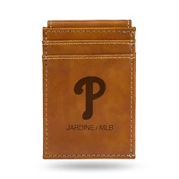 Brown Philadelphia Phillies Front Pocket Wallet