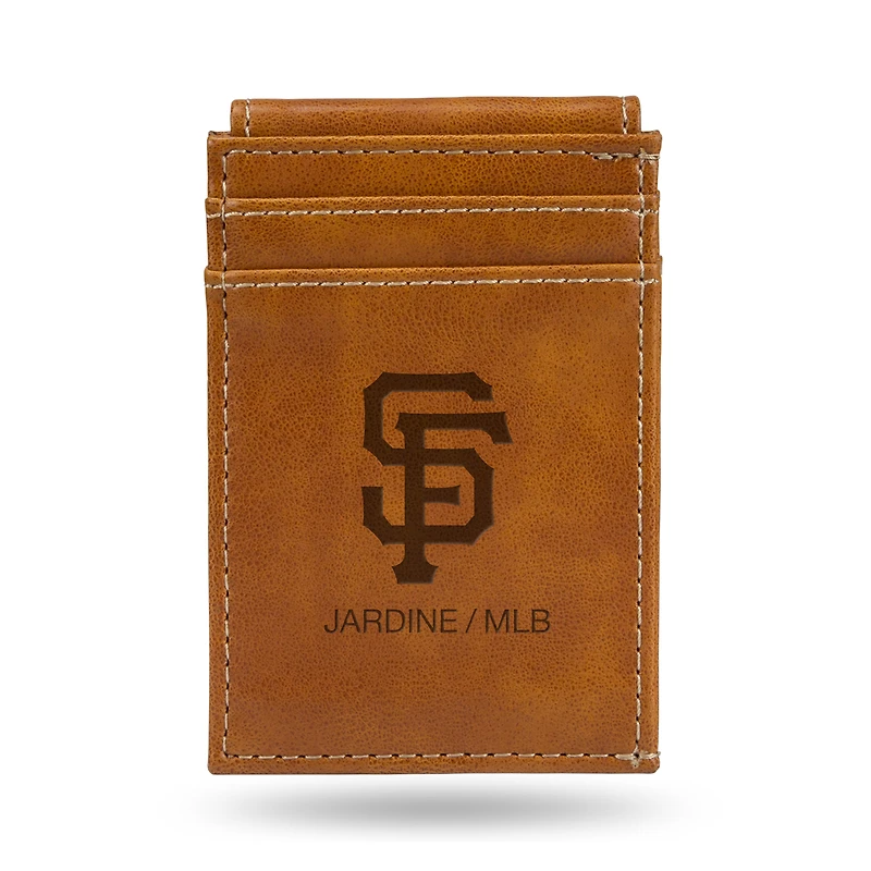 Brown San Francisco Giants Front Pocket Wallet