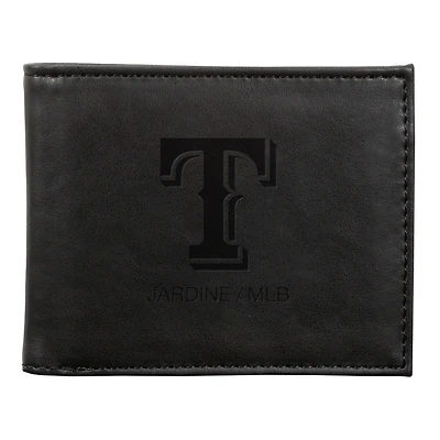 Texas Rangers Laser-Engraved Billfold Wallet