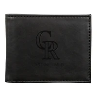 Colorado Rockies Laser-Engraved Billfold Wallet