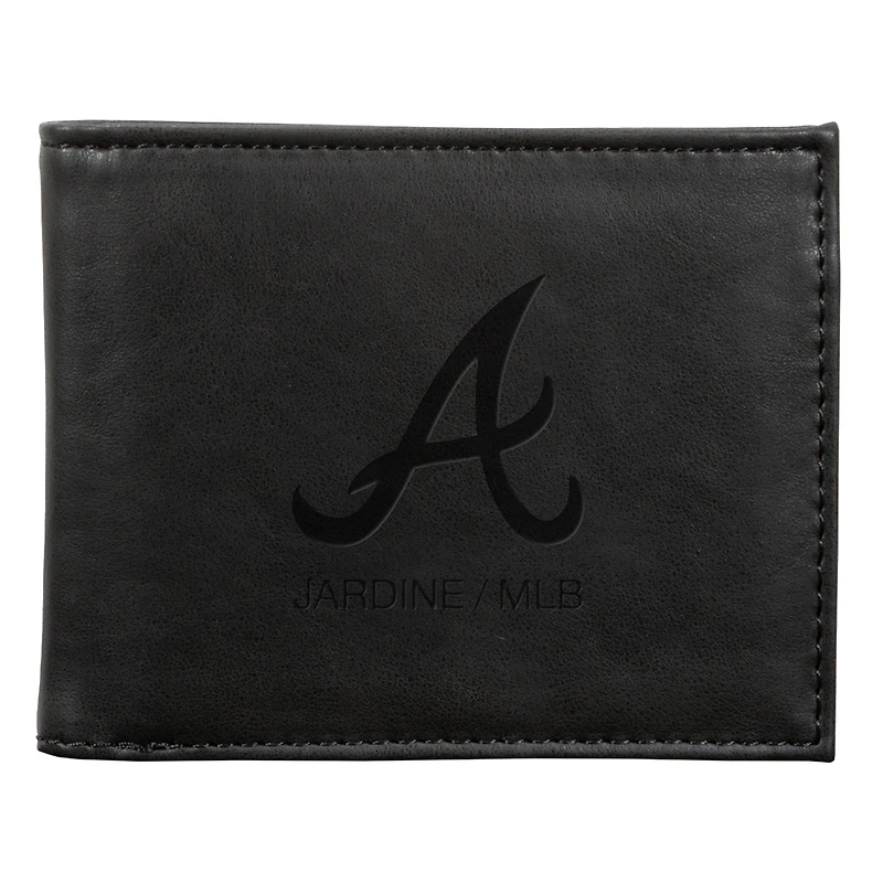 Atlanta Braves Laser-Engraved Billfold Wallet