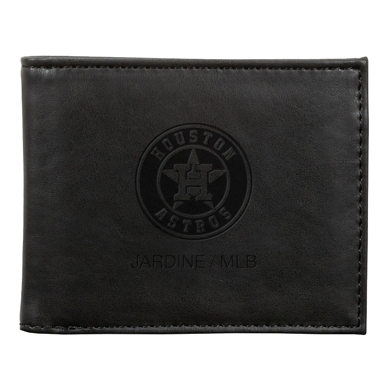 Houston Astros Laser-Engraved Billfold Wallet