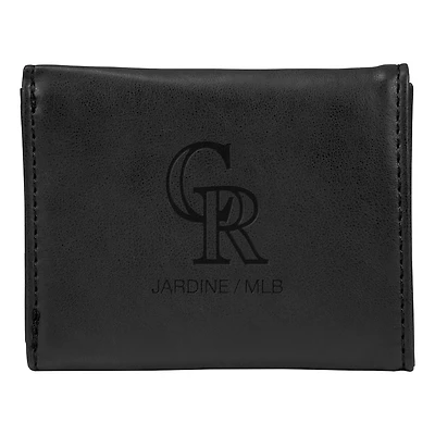 Colorado Rockies Laser-Engraved Trifold Wallet