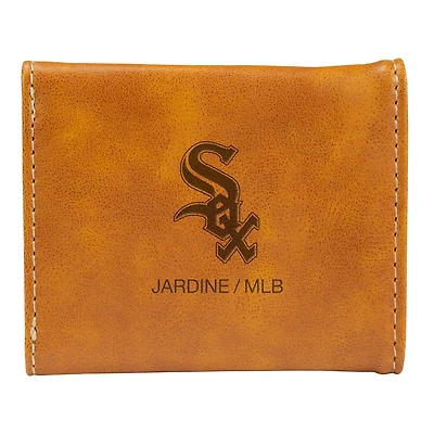 Brown Chicago White Sox Laser-Engraved Trifold Wallet