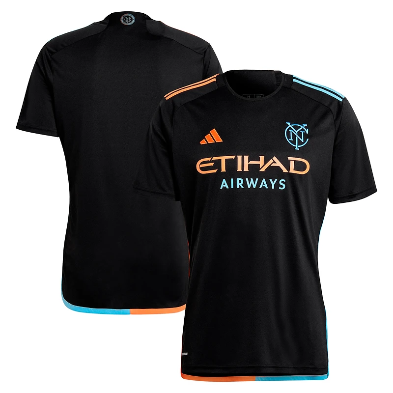 Men's adidas Black New York City FC 2024 24/7 Kit Replica Jersey