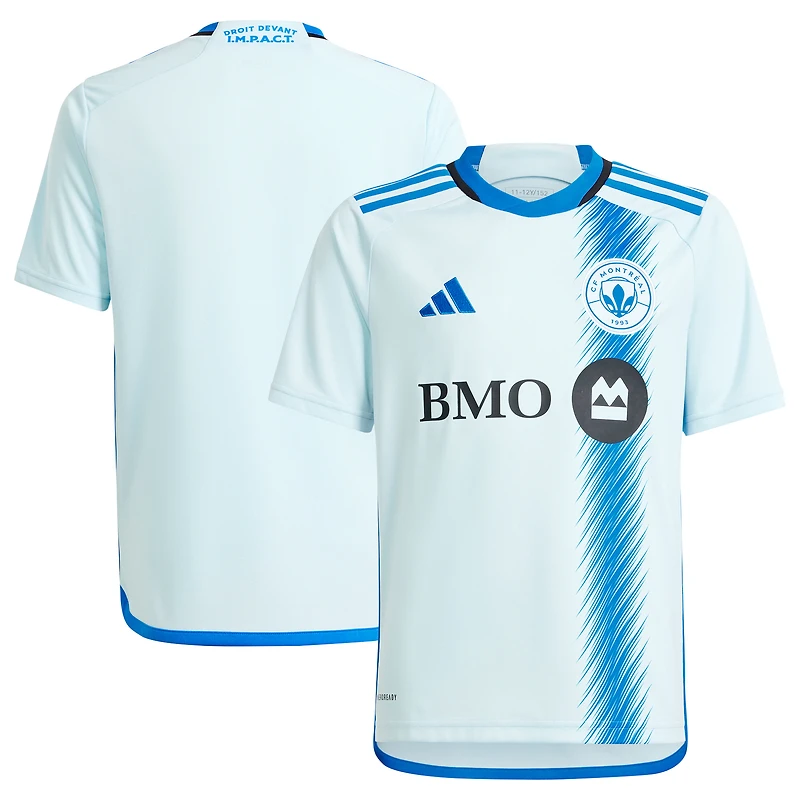 Youth adidas  Light Blue CF Montreal 2024 La Main Replica Jersey