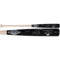 Mike Trout Los Angeles Angels Autographed Player Issued Gamer Old Hickory Bat with 2012 Season Stats Inscriptions - Limited Edition #1/1