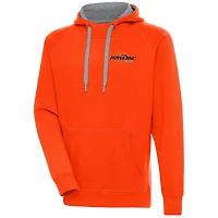 Men's Antigua Orange Pepperdine Waves  Victory Pullover Hoodie