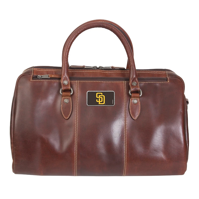 Brown San Diego Padres Color Logo Plate Niagara Canyon Duffel Bag