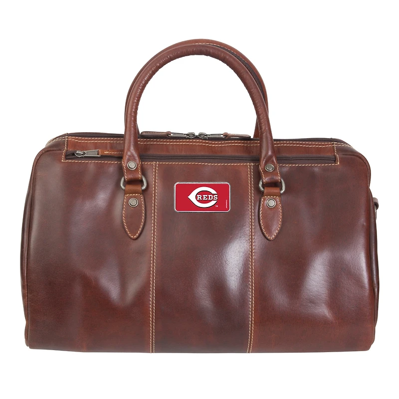Brown Cincinnati Reds Color Logo Plate Niagara Canyon Duffel Bag