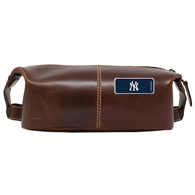 New York Yankees Color Logo Plate Wind River Canyon Travel Kit - Brown