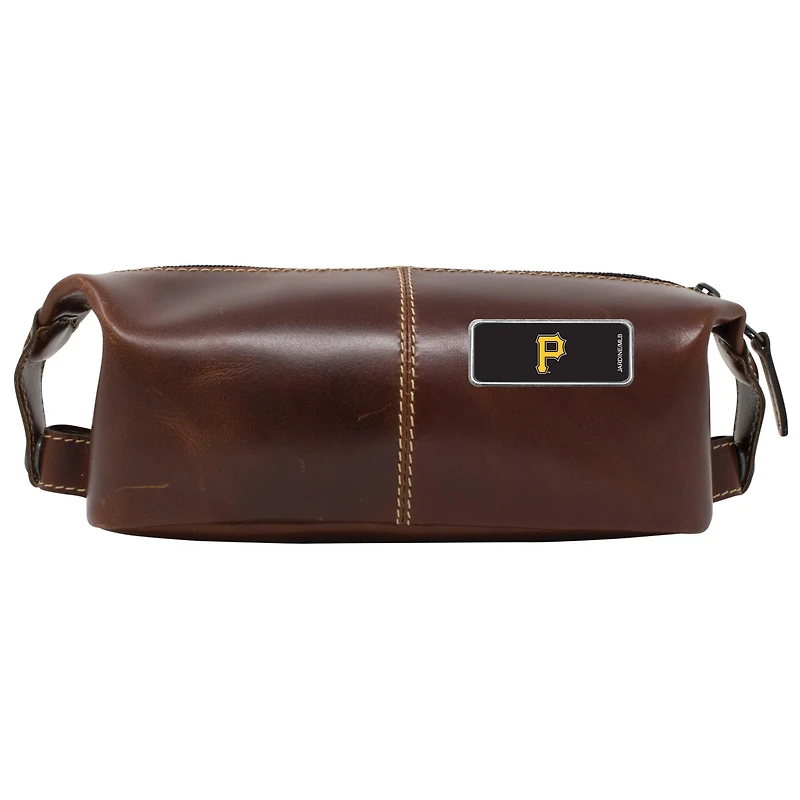Pittsburgh Pirates Color Logo Plate Wind River Canyon Travel Kit - Brown