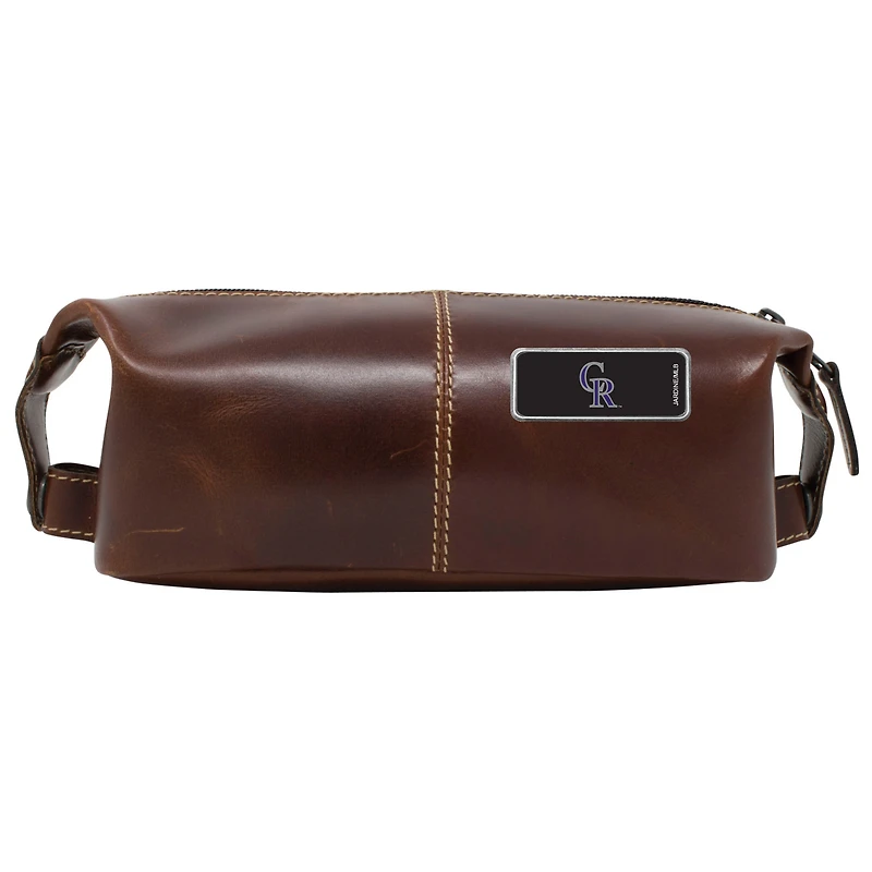 Colorado Rockies Color Logo Plate Wind River Canyon Travel Kit - Brown