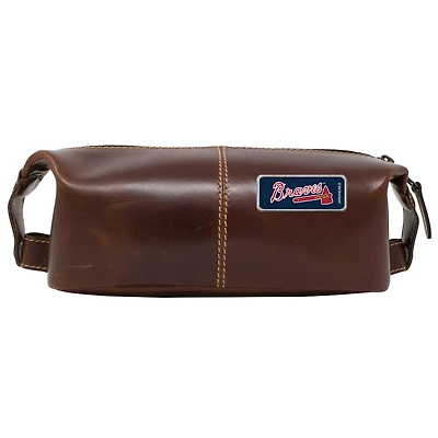 Atlanta Braves Color Logo Plate Wind River Canyon Travel Kit - Brown