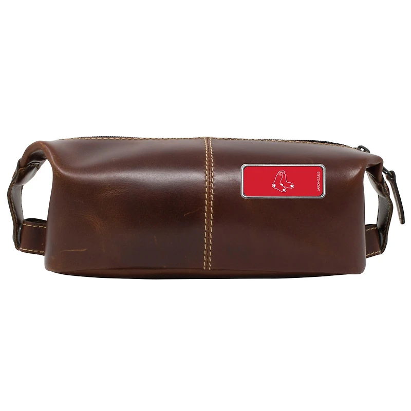 Boston Red Sox Color Logo Plate Wind River Canyon Travel Kit - Brown