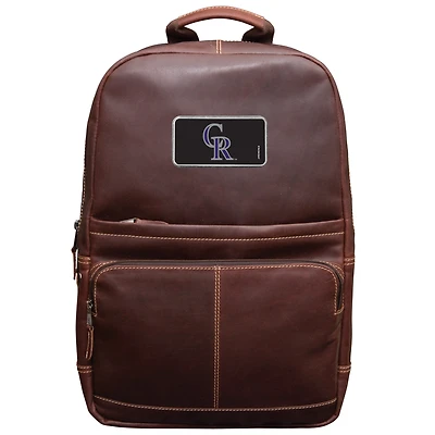 Brown Colorado Rockies Color Logo Plate Kannah Canyon Backpack