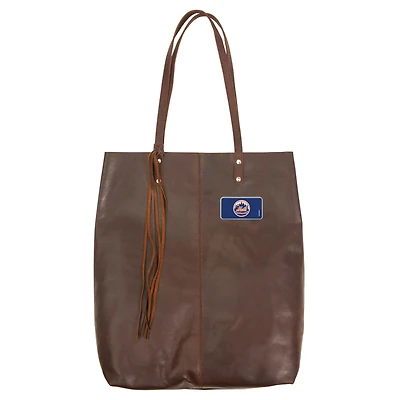 Brown New York Mets Color Logo Plate Mee Canyon Tote